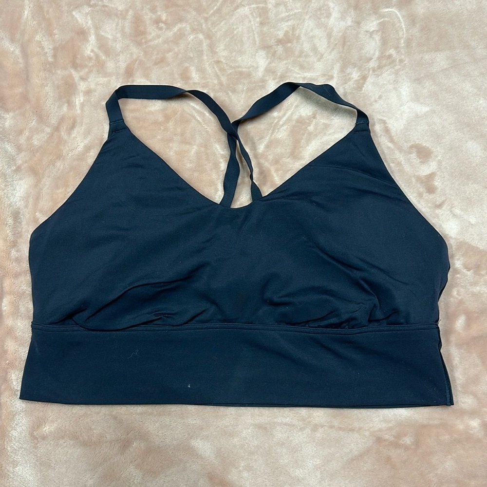 Aerie offline navy blue strap sports bra